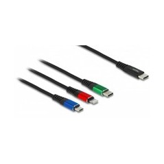 DeLOCK 3 in 1 Black - Versatile Connection Solution for All Your Devices | Product No. 4043619868209
